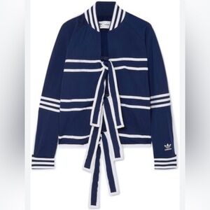 Adidas Originals by Ji Won Choi Dark Blue Jacket with White Accents